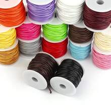 10 Yards/Lot 16 Color Leather Line Waxed Cord Cotton Thread String Strap Necklace Rope For Jewelry Making DIY Bracelet Supplies