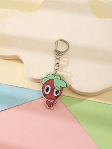 1 Pc Acrylic Cute Cartoon Cute Big Head Dandy'S World Purple Video Game Theme Keychain Pendant Backpack Ornament/Bag Accessories/School Bag Accessories/Purse Pendant/Friend's Gifts Car Accessories Bag Charm Backpack For School Goth Y2k - Multicolor - View 12