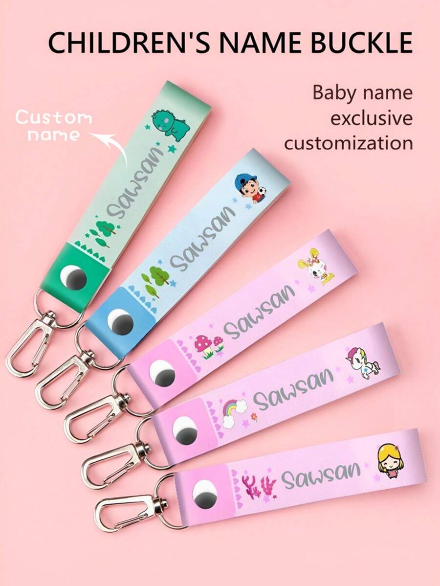 1PC Personalized Name Badge Lanyard, Name Tags ID Tags Backpack Name Tag Daycare Name Label Hooks For Backpacks Water Bottle,Warm Ambience, Autumn Home Refresh, Xmas Decoration