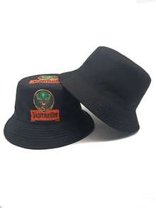 1 件欧美印花渔夫帽，适合户外、日常时尚搭配、四季皆宜、防紫外线、送礼佳品男士太阳帽夏季帽子，适合徒步、钓鱼等夏季户外活动