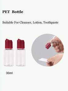 旅行洗漱用品瓶套装可填充喷雾瓶，适用于男女旅行必需品，邮轮必需品，宿舍必需品，方便分配瓶，适用于洗发水、护发素、乳液、沐浴露、洁面乳、护肤品、护手霜，便携式化妆品瓶套装，适用于旅行、航班、商务、家居、露营、户外、海滩、暑假、返校