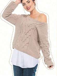 1pc Elastic Waist Extender, Women Shirt Extender Extension, Adjustable Layered Fake Skirt Extender - White - View 8