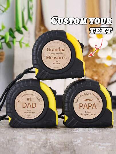 Personligt måttband, Oöverträffad, Dotters present till pappa, Personlig present till pappa, Make, Morfar, Oöverträffad, Personligt måttband, Present till pappa, Present till morfar, Present till morförälder, Snickarpresent, Fars dag-present