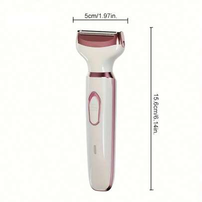 ICEWLESS 4-In-1 Rechargeable Women's Electric Shaver Set, Suitable For Face, Nose, Legs And Underarms, Wet & Dry Painless Bikini Trimmer, 500mAh Portable Rechargeable Razor