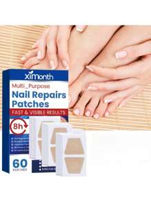 60 Peças Remendos para Unhas de Dedos do Pé, Remendos de Reparo Extra Forte para Unhas dos Dedos, Não Irritantes e Respiráveis