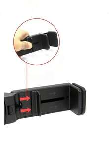 2pcs Foldable Adjustable Rotation Airplane Telephone Holder, Portable Travel Bracket, Self-Timer Train Seat Stand - Black - View 7