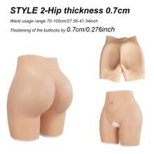 Fashion Women's Silicone Buttock Lifting Open-Crotch Pants, Honeycomb Silicone Buttocks Pad, Realistic Full Thigh Shaping Shapewear, Lifting Butt Line