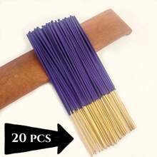 20/60/160pcs Lavender Incense Sticks, Suitable For Yoga, Meditation, Home, Tea Room, Study, Dining Room, Office Space Air Purification, Hotel Spa Therapy, Relax Mind, Holiday Gifts
