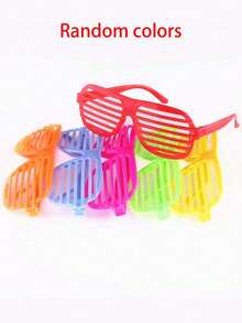 5 chiếc kính trang điểm tiệc tiệc không có tròng kính thời trang kiểu rèm sáo Venetian đạo cụ khiêu vũ tiệc ngày của mẹ tốt nghiệp - Nhiều màu - Xem 2