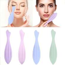 面部滚轮、面部按摩滚轮、硅胶面部按摩器工具、面部、身体和面部护理工具、女性面部按摩棒、面部按摩、面部滚轮护肤，塑造身体和面部曲线、刮痧面部塑形工具、女性面部和眼部按摩的自我护理礼物、美容师用品 - 彩色 - 查看 6