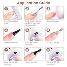 RARJSM Rubber Base Gel Nail Polish Pastel Pink Nude Skin Tone Rubber Base Gel For Nails Natural Nude Color French Manicure Brush On Extend Gel Builder Soak Off Curing Requires 15ml Salon Home DIY Use - Gray Pink - View 7