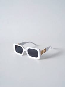 Tropiscape Retro quadratische Plastik Unisex Sonnenbrille, modischer klassischer Stil für Outdoor-Aktivitäten, Strände, Urlaube, UV-Schutz elegante Sonnenbrille Strandaccessoires für Damen Sonnenbrille Sonnenbrillen Shades Urlaubsstimmung Urlaub Entspannung Strand