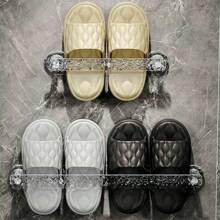 1/2pcs Wall-Mounted Bathroom Slipper Rack,Drying Mounted Shoe Holder,No Drilling Required,Very Suitable For Slippers, Towels And Home Decorations