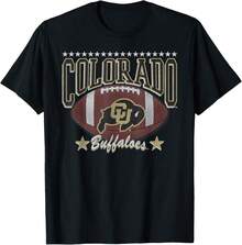 Camiseta vintage con diseño de estrellas del equipo de fútbol de los Colorado Buffaloes - Negro - Ver 1