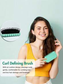 1 梳子，2025 最新款发刷造型刷，卷发定型刷，专为塑造和定义卷发而设计的发刷，2025 最新款发刷造型刷，卷发定型刷，专为女性发型设计和定义发型而设计，女士发饰和梳子 - 彩色 - 查看 3
