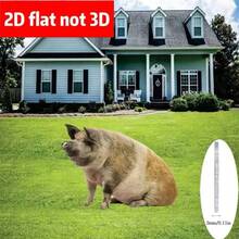 1 pieza de 30 cm/11,81 pulgadas (Plana 2D) Estaca de decoración de jardín con estilo realista de animal, jabalí silvestre realista - Decoración de jardín, césped, suelo, jardín, patio, granja, decoración exterior, regalo de inauguración de la casa, decoración del hogar, decoración de bonsái