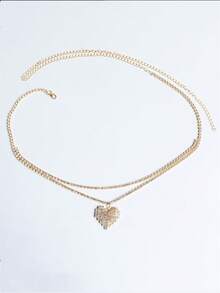 Crystal Heart Shaped Waist Chain, Suitable For Everyday Wear - Heart-shaped Waist Chain - View 8
