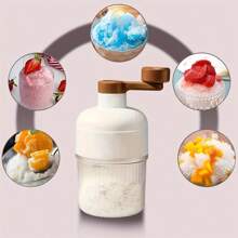 SOKANY Portable Shaved Ice Machine, Smoothie Machine, Ice Crusher, Suitable For Making Ice Cream, Fruit Smoothies And Snow Cones, Easy To Operate Handle, Very Suitable For Family, Gatherings And Outdoor Use