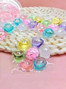 100 件/包 6 合 1 洗衣粉、洗衣液和凝胶球，持久留香，抗菌，除尘螨，去污，衣物柔顺剂，洗衣香氛