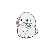 1/5pcs Cute Cartoon Rabbit, Tree, Leaf, Sunflower Enamel Brooches, Animal Badges Pins, Suitable For Daily Wear School Office Accessories Shirts Jacket Jewelry Christmas Halloween Clothes Pin Funny Teacher Gifts Costume Accessories Bag Charms - Multicolor - View 16