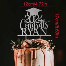 Decor tort absolvire auriu 2025, decor tort absolvire personalizat, decor cadou absolvire, decor tort absolvire 2025 personalizat, felicitări nume, farmec tort acrilic, personalizat clasa 2025, decor petrecere absolvire fericită, cadou de absolvire