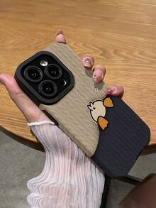 Minimalist Knitted Winter Material Cartoon Vertical Stripe Anti-Drop Phone Case Spring Easter Gift - Multicolor - View 5