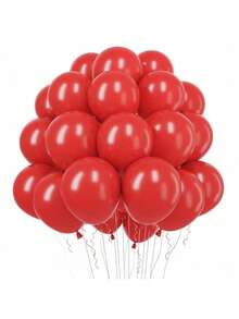 15/50/100pcs 5/10/12inch Red Latex Balloons For Wedding Valentine's Day Christmas Birthday Party