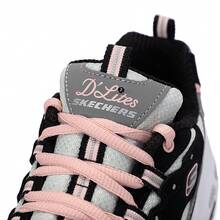 Skechers Giày thể thao đế dày thường ngày cho nữ, Dòng sản phẩm Boba Tea Bear, Giày cổ thấp thoải mái hình gấu trúc, 13143-BKGY - Đen/Xám - Xem 11