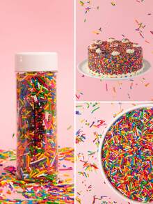 100g de Chispas para decorar pasteles, postres y repostería - Decoraciones para helados, magdalenas, donas, trufas, macarrones, waffles, paletas, fondant y mesas de postres | Suministros para fiestas de bricolaje para cumpleaños, bodas, Navidad, Día de San Valentín, Día de la Madre - Multicolor - Ver 6