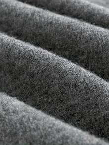 Casual Minimalist Versatile Commuter Pullover Sweater, Christmas Plus Size Women's Sleeveless Vest, Spring/Autumn/Winter, Fashionable Solid Color Round Neck Knit Cardigan With Slit Hem For Plus Size Women