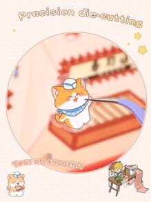 20pcs/Set, Original 3D Scene Stickers Series, 3D Miniature Scene Stickers, DIY Handcraft Diary Stickers. Cartoon 3D Visual Stickers, Creative Self-Adhesive House Micro Landscape Stickers, Stress Relief DIY Scene, Diary Stickers, 3D Stereo Miniature Scene Cartoon Decorative Stickers. No Need To Cut, Cultivate Handicraft Skills, Relieve Stress And Fun, Gift For Friends. Includes 6 Scenes, 12 Material Sheets, 1 Tweezer, And 1 Reference Picture.,School Supplies,Back To School