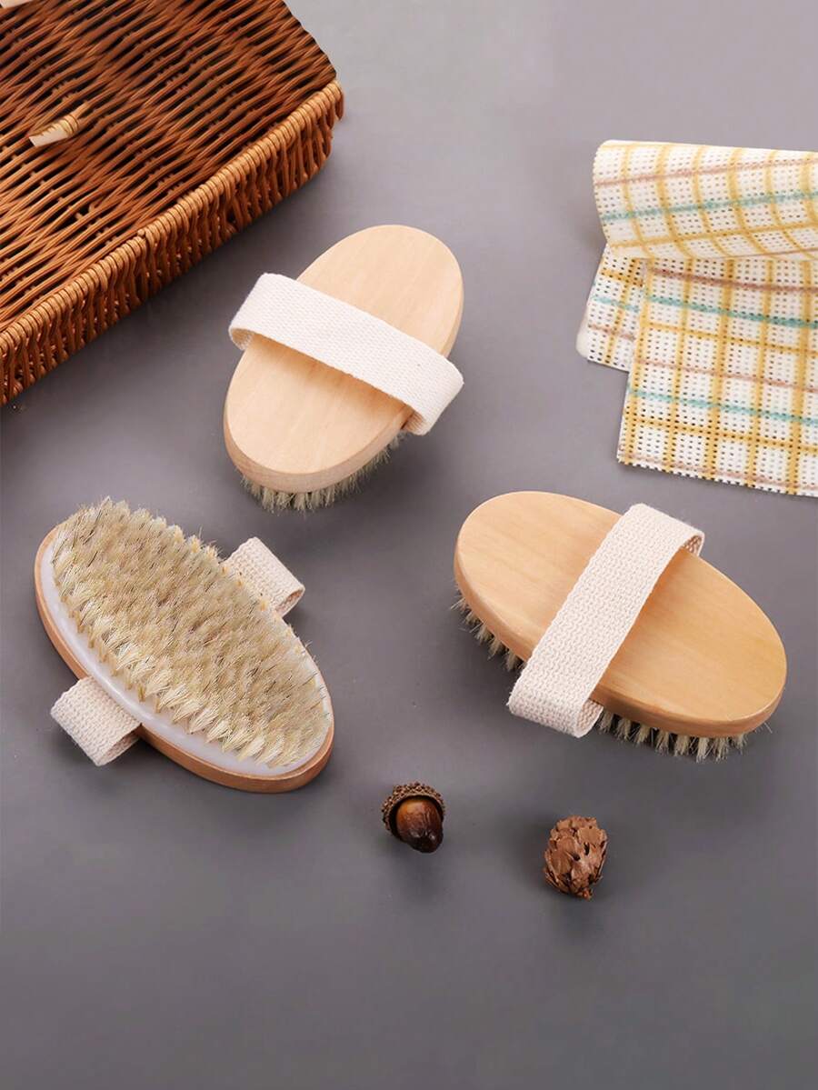 1/2 件干刷身体刷身体去角质磨砂刷沐浴按摩刷腿部循环刷沐浴露刷