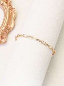 6pcs/1pc Elegant Fashion Copper Heart & Cubic Zirconia Star Charm Bracelets Set, Suitable For Daily Wear & Gifts