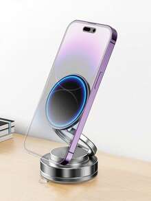 1pc Vacuum Suction Cup Magnetic Multi-Function Car Dashboard Phone Mount Holder, Foldable Navigation Bracket Compatible With IPhone, Android Phone, Gift For Birthday, Family, Friends Car Accessories, Car Phone Holder - Multicolor - View 6