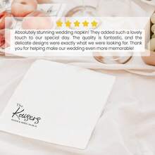 20-500pcs Custom Cocktail Napkins, 9 Designs Of Personalized Monogram Napkins For Birthday, Bachelorette, Bridal Shower, Baptism, Sip & See, Anniversary And Wedding, Suitable For Couple, Lovers, Romantic Decor, Disposable Beverage/Dessert Napkins For Wedding Table Decorations, Christmas Decor - Multicolor - View 10