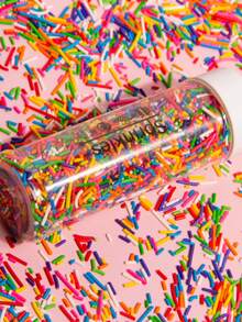 100g de Chispas para decorar pasteles, postres y repostería - Decoraciones para helados, magdalenas, donas, trufas, macarrones, waffles, paletas, fondant y mesas de postres | Suministros para fiestas de bricolaje para cumpleaños, bodas, Navidad, Día de San Valentín, Día de la Madre - Multicolor - Ver 2