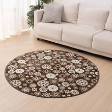 Rug, Washable, All Season, Room Mat, Small, Play Mat, Nordic, Anti-Mite, Non-Slip, Washable Rug, Compatible With Hot Carpet, Compatible With Floor Heating, Summer, Winter, Mat, Rug Mat, Carpet, Rug Carpet, Flannel, Washable, Carpet, Living Room - Hoa Nâu - Xem 13