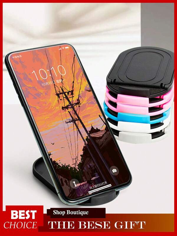1 pezzo Supporto per telefono cellulare, Supporto per telefono mobile, Supporto per cellulare, Supporto per telefono cellulare pieghevole e portatile da scrivania, Regolabile, Universale, Accessori per telefono, Impugnatura per telefono, Accessori da scrivania