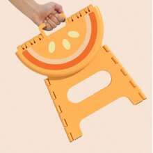 2025 Best-Selling New Thick Plastic Foldable Stool; Cartoon Creative Portable Miniature Bench; Outdoor & Home Small Seat Stool
