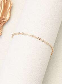 6pcs/1pc Elegant Fashion Copper Heart & Cubic Zirconia Star Charm Bracelets Set, Suitable For Daily Wear & Gifts