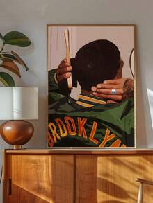 1/3 Panel Modern Black Art Canvas Oil Painting Poster, Retro Botanical Decor Oil Painting, Black Art Poster, Canvas Print Poster, Black Wall Art Poster, Bedroom Wall Art, Living Room Wall Decor, Dining Room Decor, Kitchen Decor, Study, Hallway, Dorm Decor, Ideal Gift For Friends, Wall Art, Wall Decor, Home Decor, Room Decor Canvas Painting, Poster, Frame Optional, Framed Wall Art - Multicolor - View 20