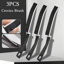 Hard Bristle Crevice Cleaning Brush, Small Cleaning Brushes, Grout Cleaner Brush, Toilet Brush, Scrub Brush For Shower Tile, Cleaning Tools For Household Use, Bathroom, Kitchen, Tools For Men - Black - View 1