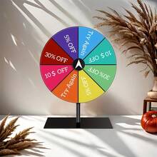 1 Set Acrylic Rainbow-Color Rotating Game, Offers Commercialized Dry Erase Spin Wheel Game For Clients, Spin To Win Rewards, Engagement & Wedding Guest Entertainment, Can Set Up Tasks Or Questions, Customizable For Fun Family & Kids Activities Spin Game Board - Multicolor - View 5