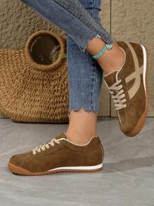 Women's Casual Lace-Up Sneaker Shoes