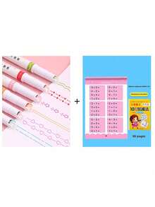 6 sets de marcadores con diseño curvo y de curva, bolígrafos de encaje, resaltadores de flores onduladas, bolígrafos de contorno curvo DIY, adecuados para cuadernos y dibujos, marcadores resaltadores para estudiantes, bolígrafos para niños, adolescentes y adultos, marcadores para maestros - Multicolor - Ver 6