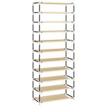 vidaXL Scarpiera Crema 60x30x166 Cm Tessuto - 白色 - 查看 5