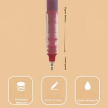 15pcs Last-Cheaply Back To School 2025 Black Full-Tube 0.5mm Straight Liquid Ballpoint Pen Study Essentialsred Office Counter Signature Gel Pen, Quick-Drying Pen