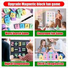 Magnetic Blocks, Magnetic Building Blocks For Toddlers 3+, Montessori Toys, Magnetic Cubes, Preschool STEM Educational Sensory Magnet Toys For Kids Ages 3-5 Year Old Boys And Girls Compatile With My Magnet Kid World Montessori Toys STEM Preschool Educational Building Cube Child Festival Gift Sensitively Create Interactive Community Educational Family Toys