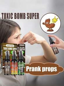 Practical Joke Fart Spray - Prank Toy With Awful Smell, Available In Poop, And Other Unpleasant Scents For Party, Holiday, Christmas Gatherings, And Pranks