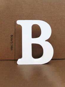 1pc Wooden English Letter Decor, Home Decoration, Wedding Party Tabletop Ornament, Gift Item, DIY Display Decoration